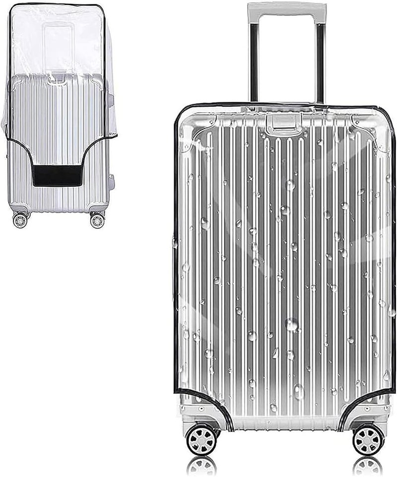 Yotako Clear PVC Suitcase Cover Protectors 28 Inch Luggage Cover for Wheeled Suitcase 28'' - Image 1